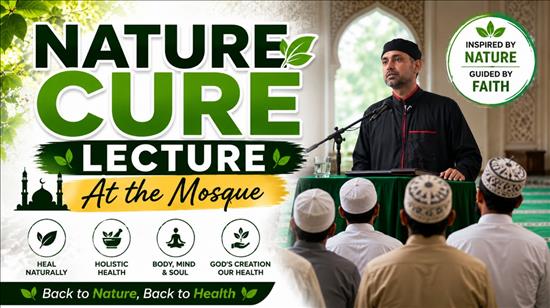 Nature Cure Lecture At the Mosque (English from 2:12 minutes)